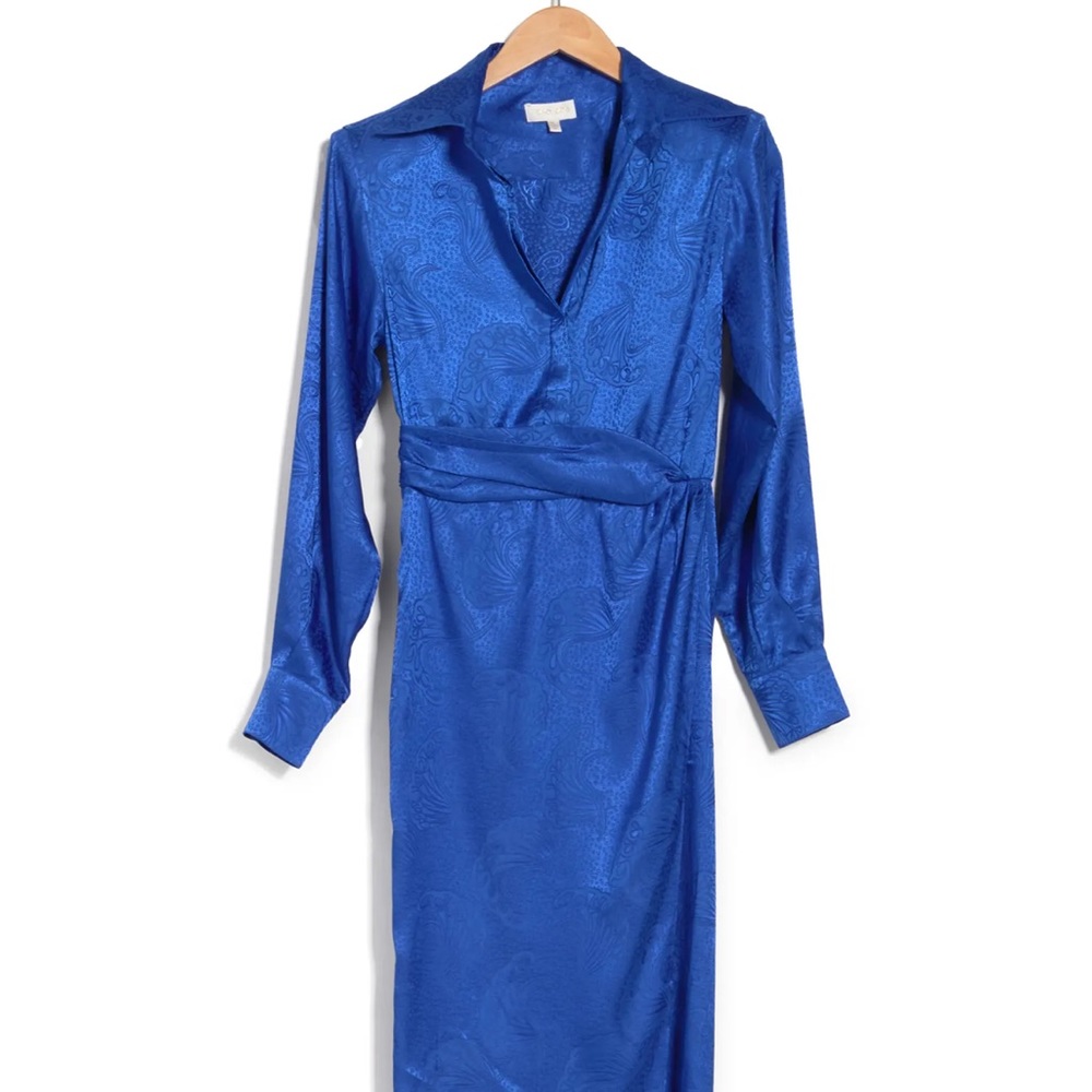 Ronny kobo Bernice Satin Midi Dress